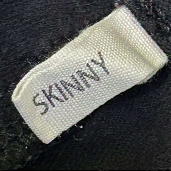 Rag And Bone Black Velvet Skinny Stretch Jeans Zipper Size 24 - Picture 4 of 14